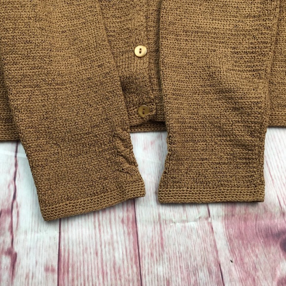🌸Pendleton Light Brown Buttoned Cardigan Size Petite - Picture 5 of 8